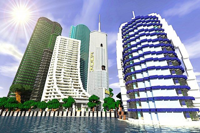 minecraft-city-glass-towers