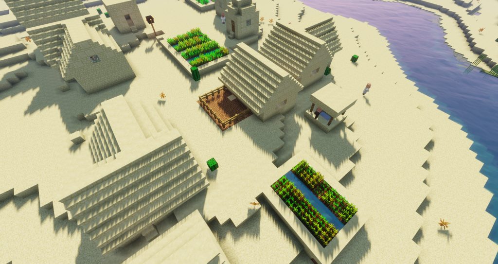 minecraft-desert-and-village