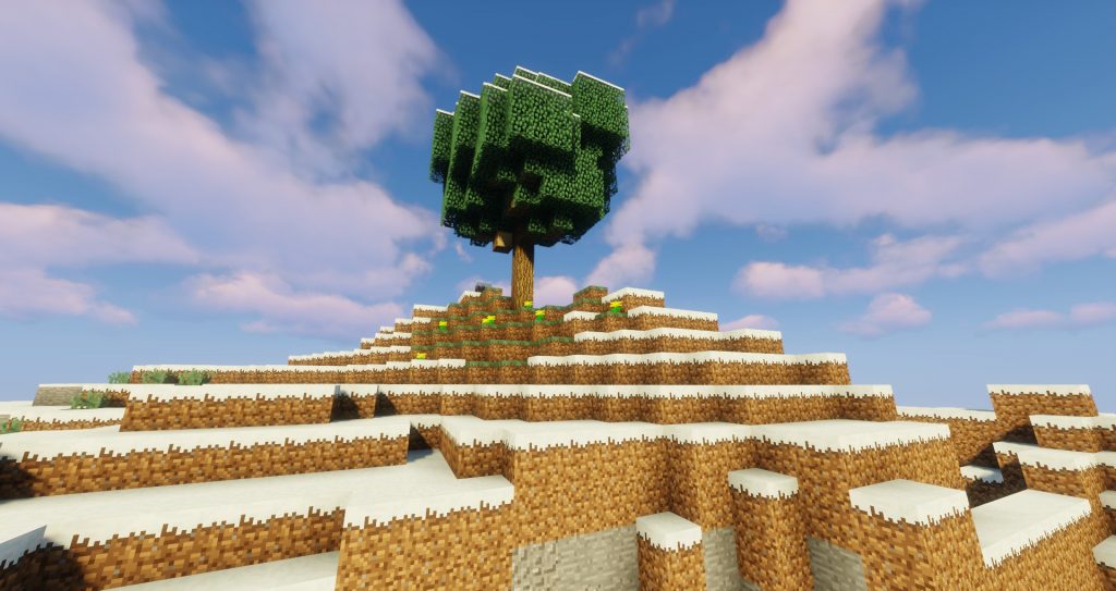 minecraft-tree-on-mountain