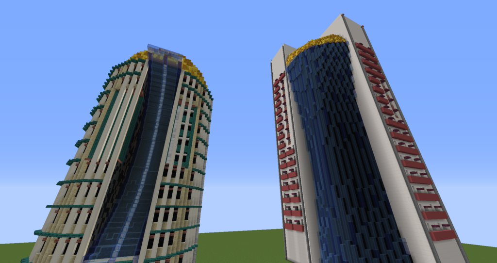 Skyscrapers made with loft tool