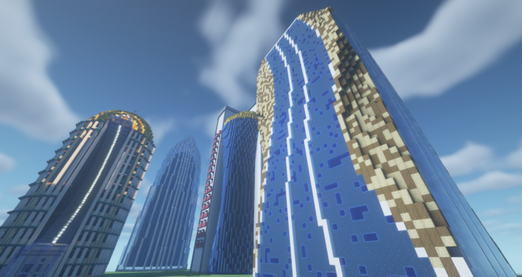 Minecraft towers with loft tool
