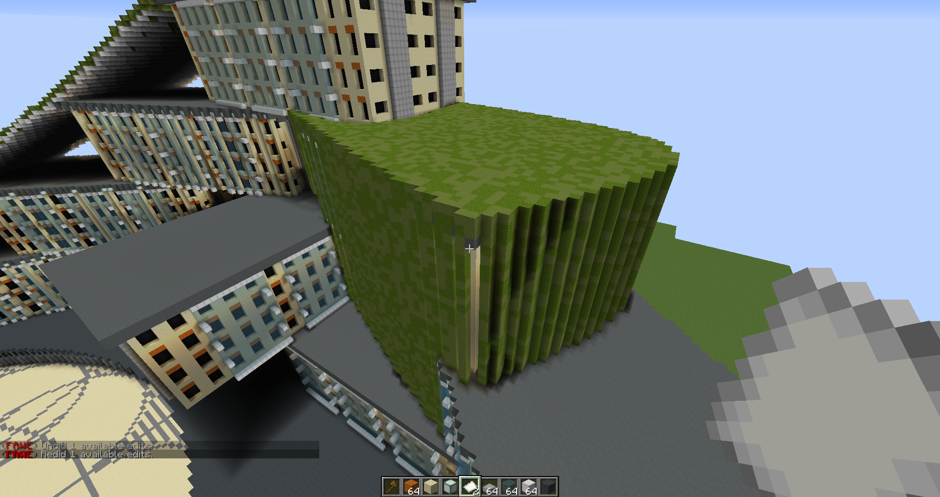 39 | WIP Axiom inspired futuristic plaza [Download 1.16+] Minecraft Map