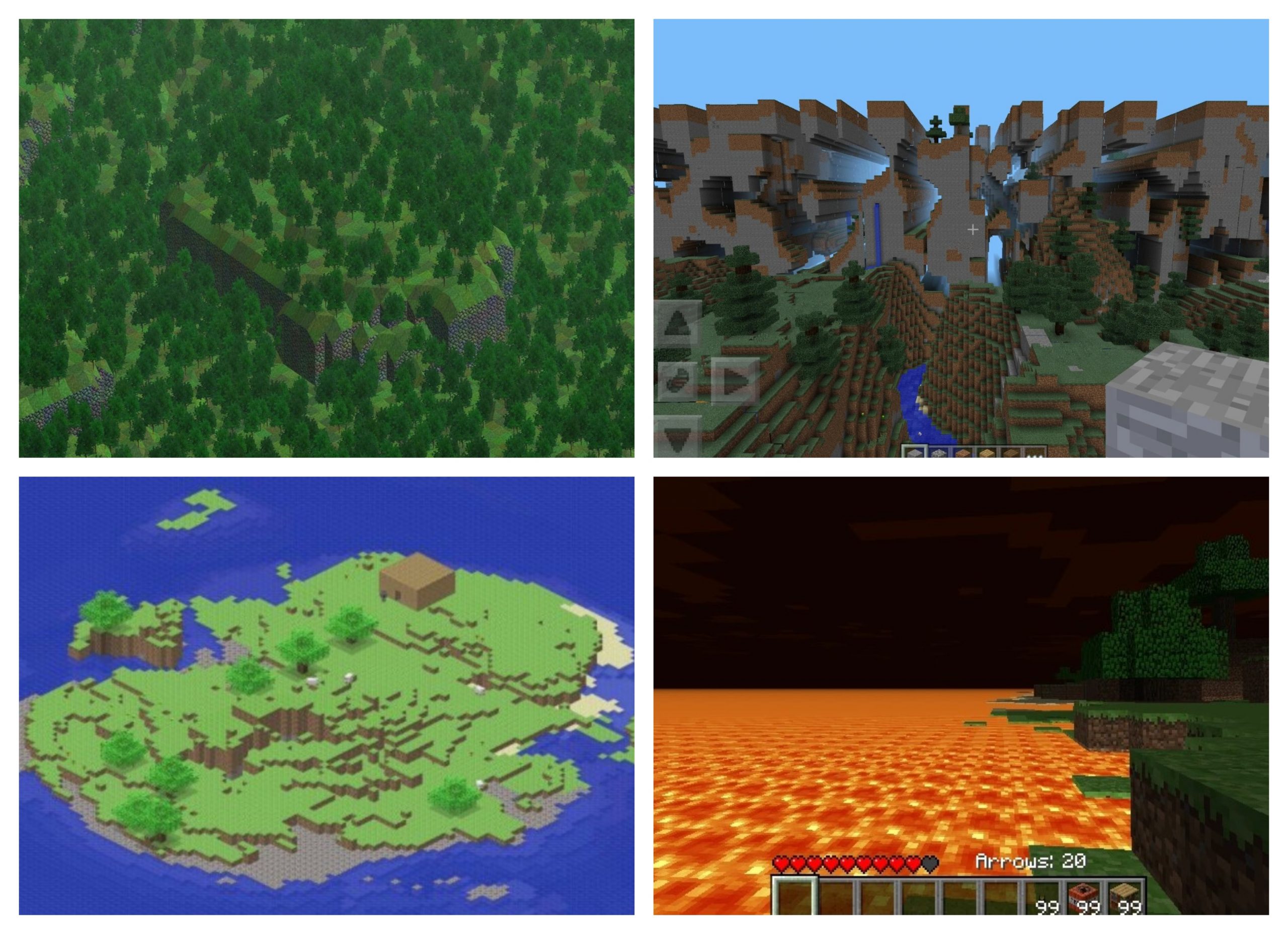 four lost minecraft dimensions