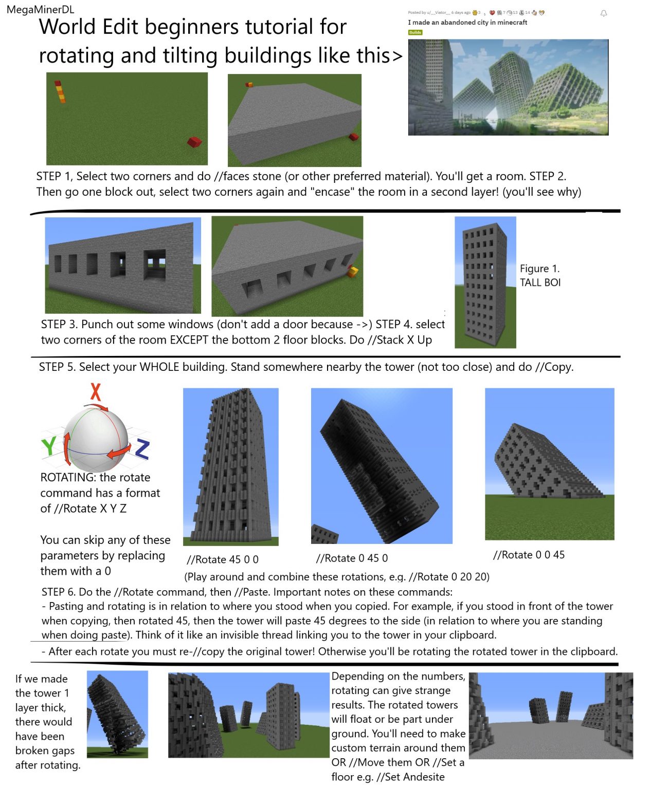 World Edit rotating and tilted buildings [beginner tutorial] – PREMIUM ...