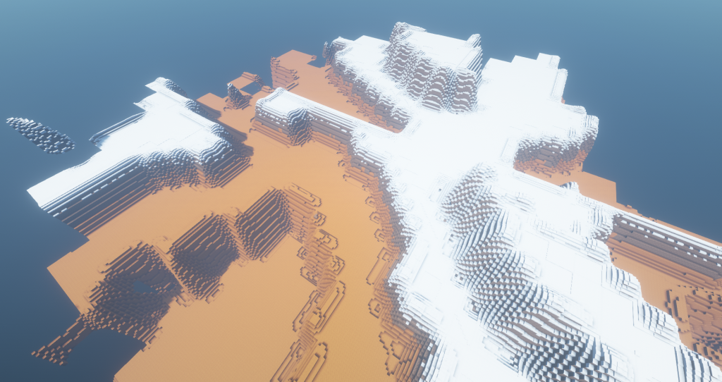 red sandstone cliffs and snow screenshot