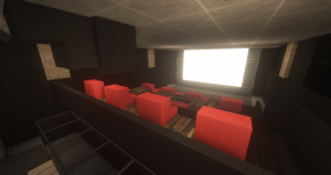 shaders realistic mini cinema in minecraft