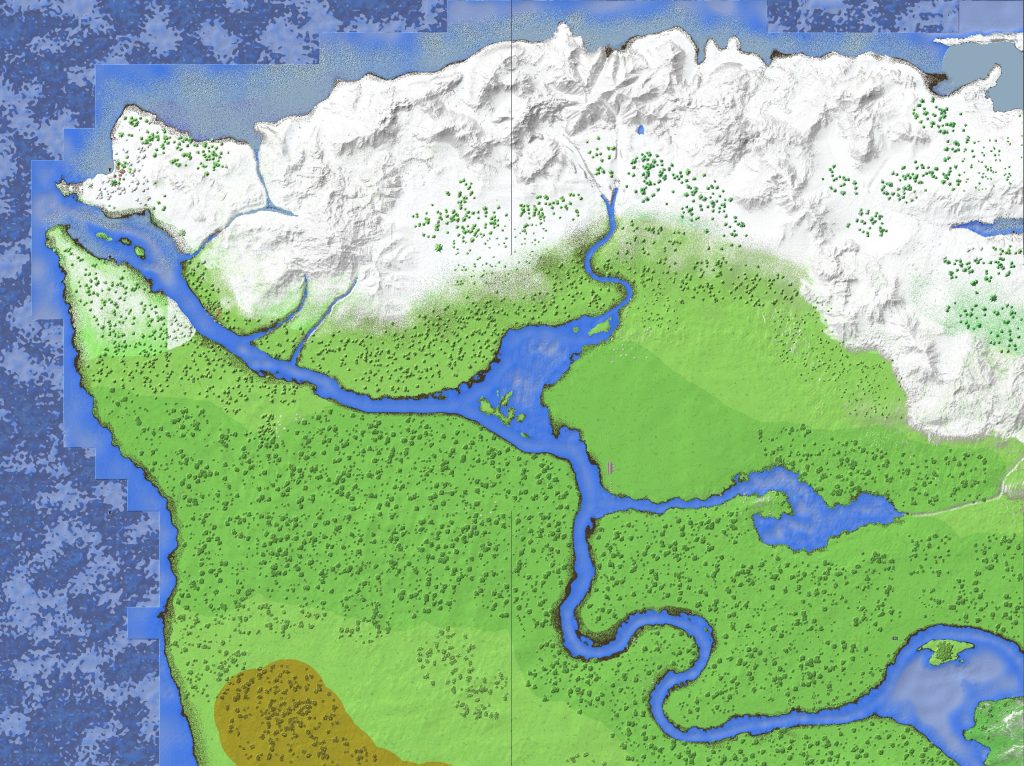 Kalak map corner 3 river plains ice