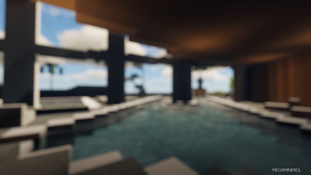 Pool area hotel megabuild