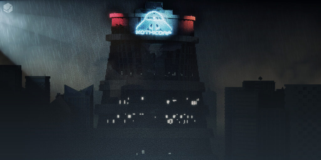 Portfolio render mothicorp evil hq dark tower