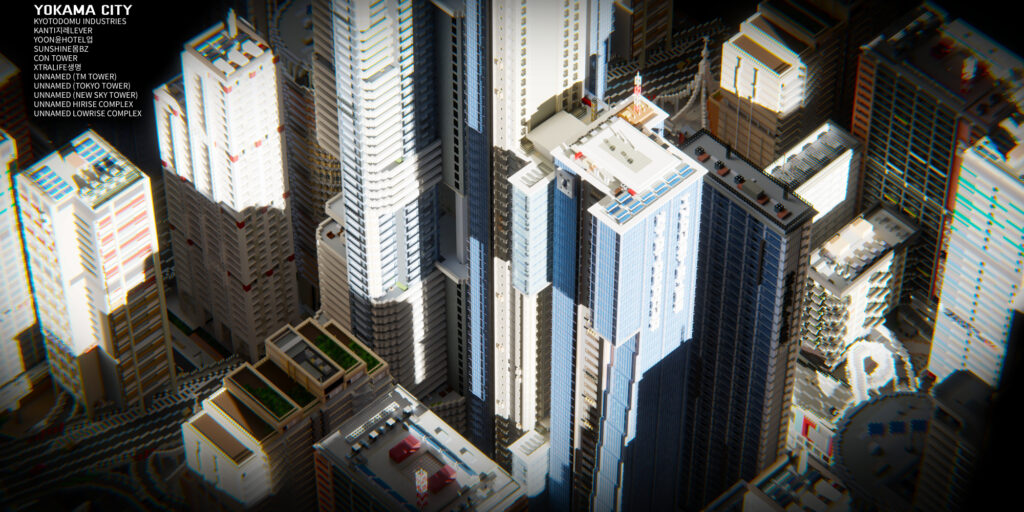 Portfolio render yokama city exterior labelled