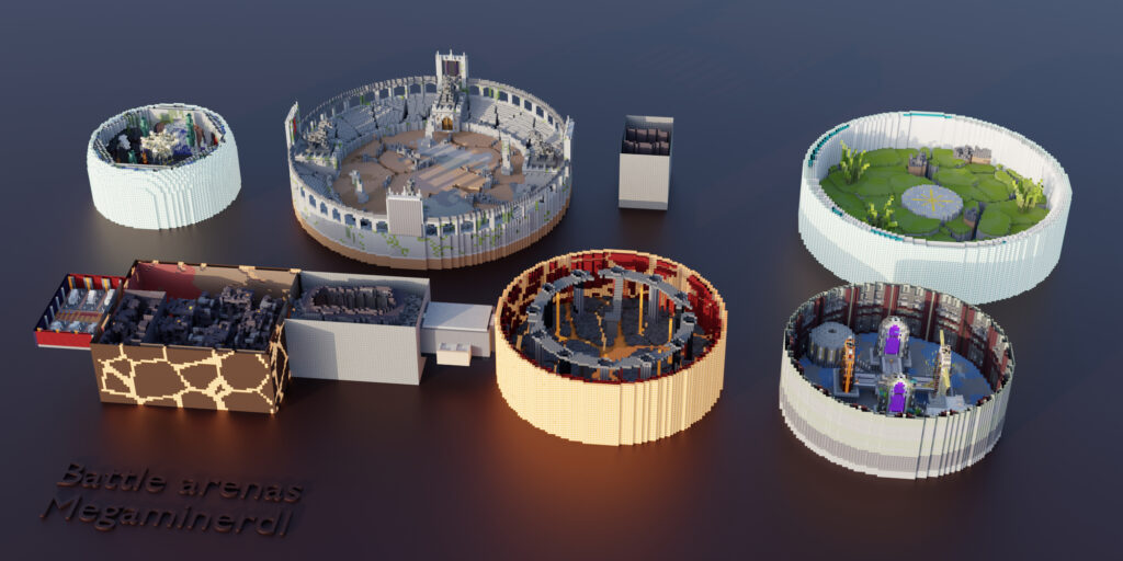 Portfolio render battle arenas