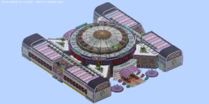 Portfolio render huge casino circular