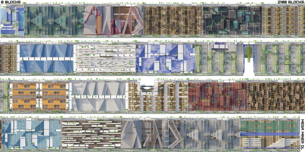 LINE CITY MINECRAFT REPLICA RENDER