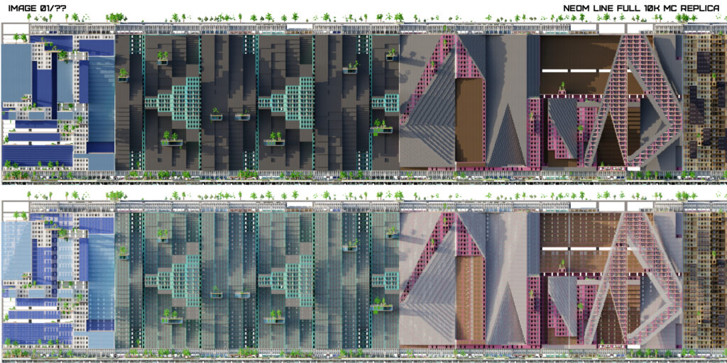 LINE CITY MINECRAFT REPLICA RENDER