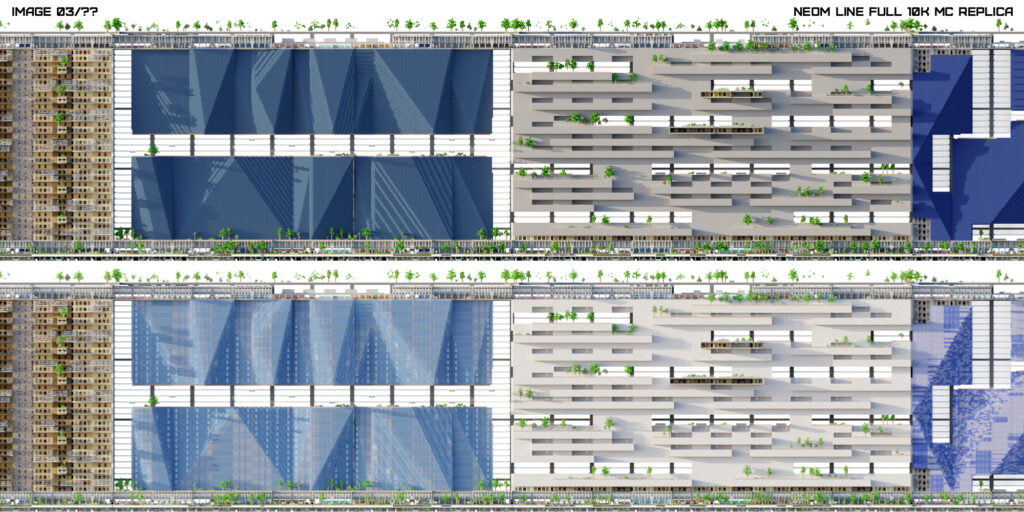 LINE CITY MINECRAFT REPLICA RENDER