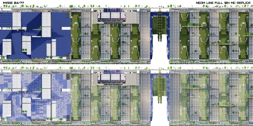 LINE CITY MINECRAFT REPLICA RENDER