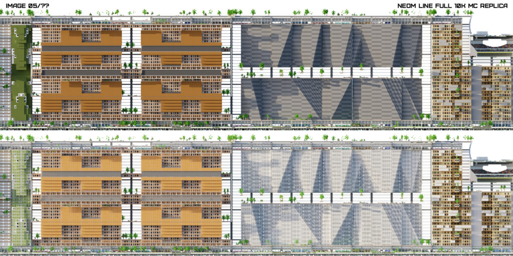 LINE CITY MINECRAFT REPLICA RENDER