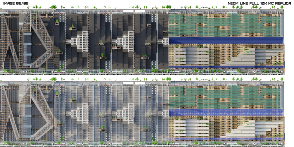 LINE CITY MINECRAFT REPLICA RENDER