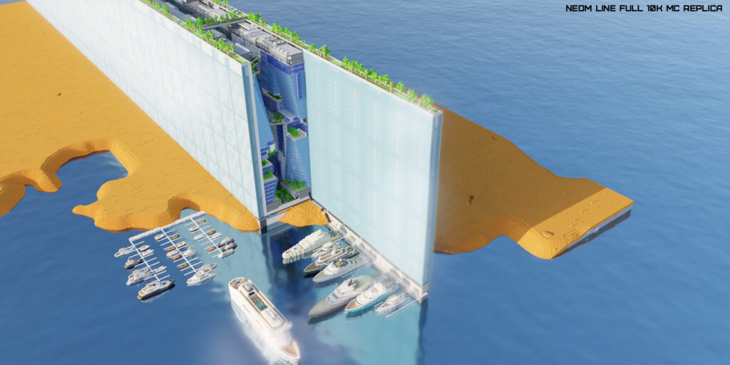 LINE CITY MINECRAFT REPLICA RENDER