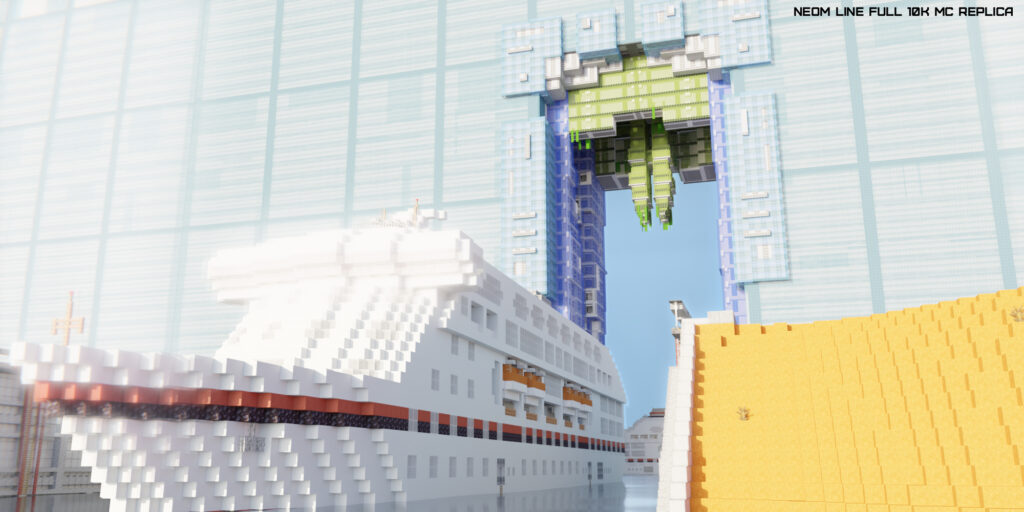 LINE CITY MINECRAFT REPLICA RENDER