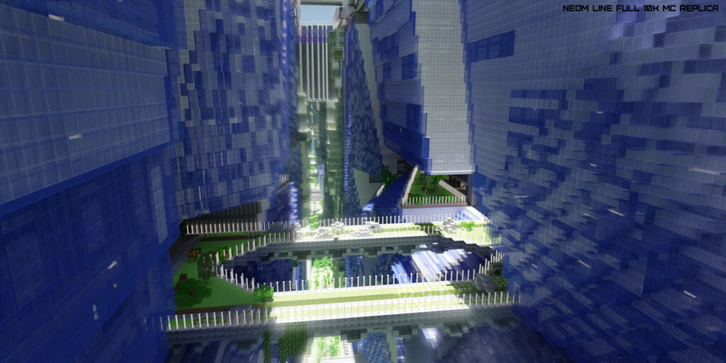 LINE CITY MINECRAFT REPLICA RENDER