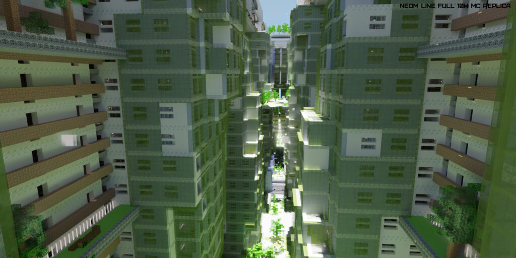 LINE CITY MINECRAFT REPLICA RENDER