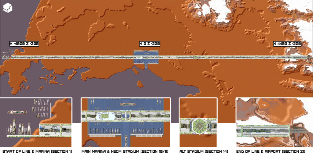 LINE CITY MINECRAFT REPLICA RENDER