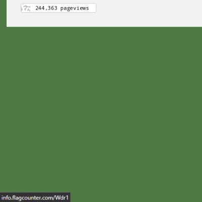blog flag counter view count green website