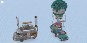 Portfolio render battle bus and camper van