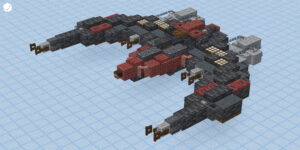 Portfolio render spaceship custom x wing