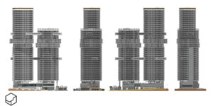 Portfolio render FACADES OF SKYSCRAPER CC