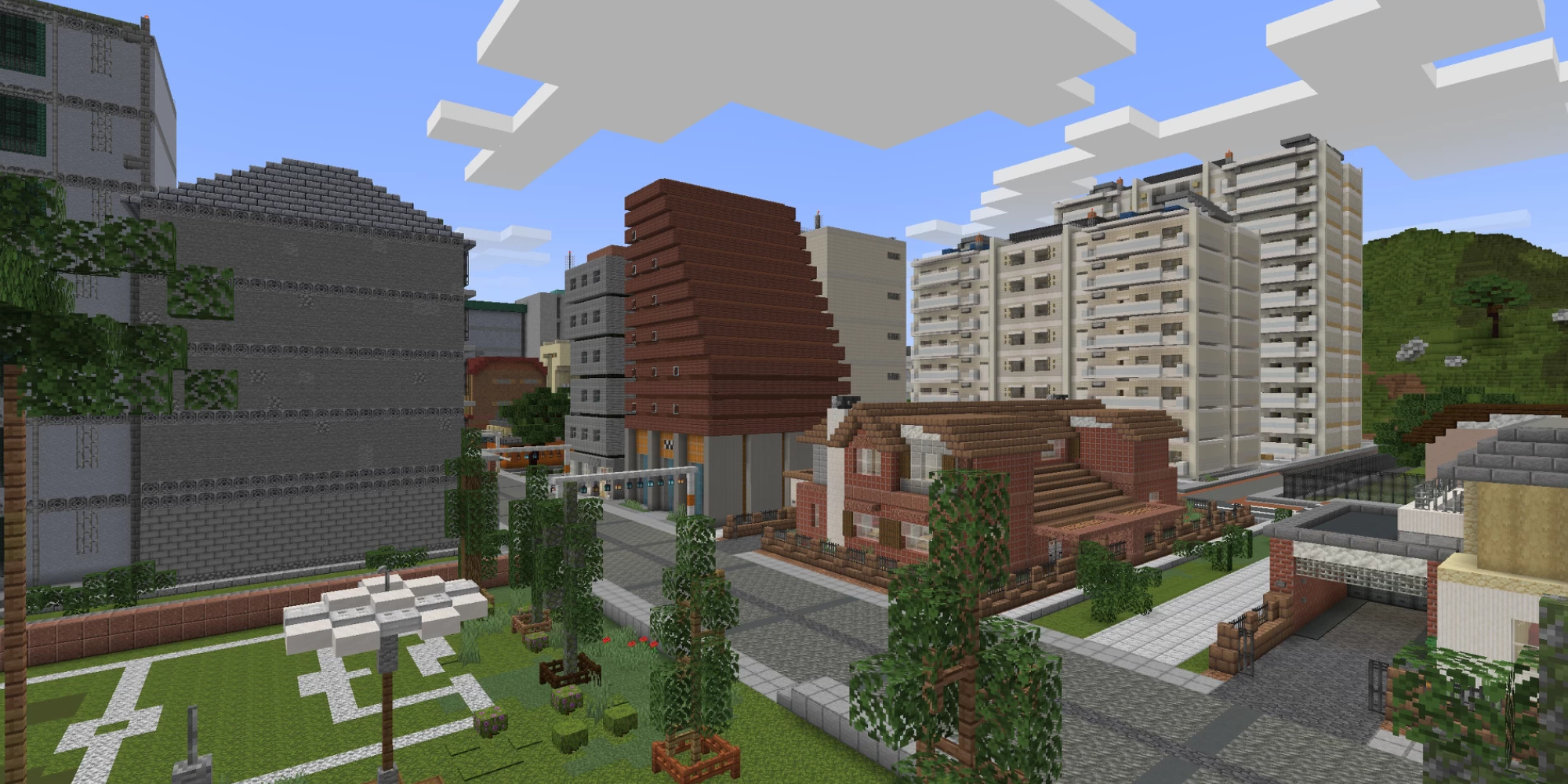 Anime high school city showcase and interior modded models 1