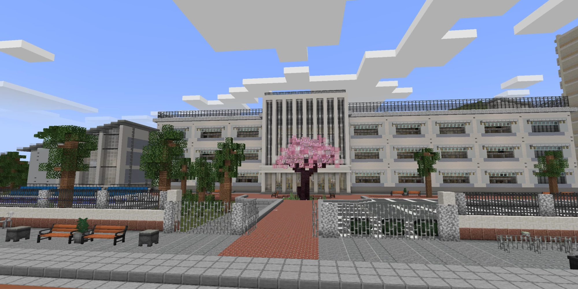 Anime high school city showcase and interior modded models 3